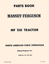 Massey Ferguson Mf 150 Tractor Parts Book Manual Mf150