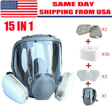 Full Face Gas Mask Painting Spraying Respirator Wfilters Set For 6800 Facepiece