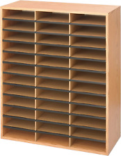 Safco Products Woodcorrugated Literature Organizer 36 Compartment 9403