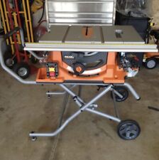 Ridgid Heavy-duty Portable Table Saw R4513 With Stand - 15 Amp 10 In.