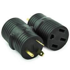 Rv Electrical Adapter Plug 30amp Male To 50amp Female Motorhome Camper Round