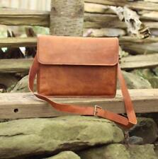 Men Leather Briefcase Business Laptop Bag Attache Messenger Portfolio Bags Brown