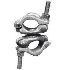 9 In. X 4.5 In. X 4.5 In. Galvanized Steel Bolted Swivel Dual Clamp For To