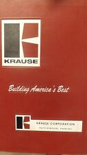 Krause Parts Assembly Manual For 1800 Disc Harrow Implement