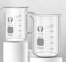 5ml - 3000ml Laboratory Borosilicate Glass Beakers High Chemistry Stability