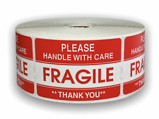 Please Fragile Handling Care Shipping Caution Stickers 2x3 1000 Labels 