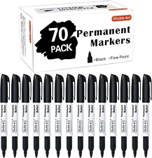 Permanent Markers 70 Pack Black Permanent Marker Setfine Point Works On Plast