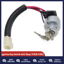 Ignition Key Switch For Kubota Tractor L2501 L3000 L4400 Mx4700 Mx5100 W2 Keys