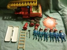 Vintage 1976 Playmobil Fire Truck Engine No. 7 Playset Firemen Accessories Lot