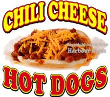 Chili Cheese Hot Dogs Decal Choose Your Size Food Truck Concession Sticker