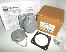 New In Box Appleton Adr3034 30-amp Pinsleeve Receptacle 30a 3w 4p