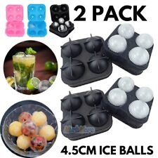 Silicone Ice Ball Maker Round Sphere Tray Cube Mold For Whiskey Cocktails Party