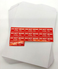 10 9x12 Inch Self Seal Rigid Mailer Photo Document Stay Flat White Cardboard