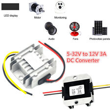 1x Universal 5-32v To 12v 3a Dc Power Car Voltage Regulator Stabilizer Converter