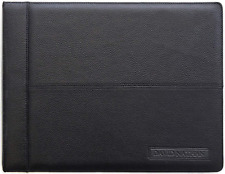 Leather 7 Ring Business Checkbook Binder 2 Inch Wide - 3 On A Page - 600 Checks