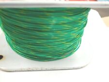 Teflon 18awg Tfe18ga Grn Yel Str Wire Silv Plated Per 20ft Section Freeship