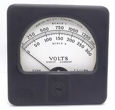 Marionhoneywell Panel Meter 0-300 0-1500 Dc Volts Dual Scale Voltmeter 53sn