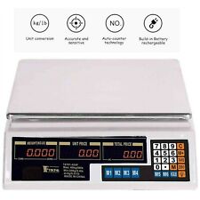 Lcd Digital Kitchen Scale Food Meat Computing Commercial Weight Tool Market 88lb
