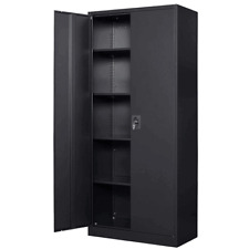 72 Metal Storage Cabinet Garage Tool Storage Cabinets Wpegboard Wheels 4 Doors