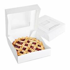 Stock Your Home 9 X 9 Inch White Cake Box With Window - 15 Count