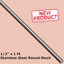 Stainless Steel Round Stock 12 X 1 Foot Long 316 Unpolished Solid Rod New