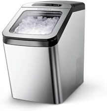 Euhomy Nugget Ice Maker Countertop Self-cleaning Pebble Ice Maker Machine