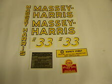 Massey Harris Model 33 Tractor Decal Set - New Free Shipping