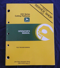 John Deere 200 Cutting Platforms Oper Manual 6620 7720 8820 6600 7700 Combine