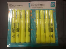 Lot Of 2 Pen Gear Jumbo Yellow Highlighters 4 Pack Total 8 Highlighters