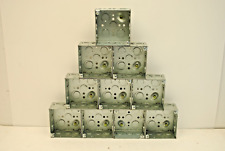 Lot Of 10 Pcs 4 Square 2-18 Deep Steel Electrical Outlet Box 12 34 Kos