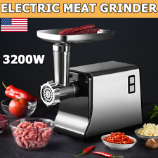 Electric Meat Grinder 3200w Max Heavy Duty Stainless Steel Sausage Maker Mincer