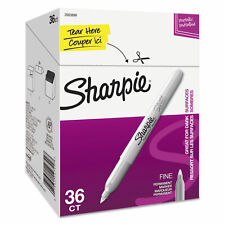 Sharpie Metallic Permanent Markers - Office Pack Fine Metallic Silver 36pk