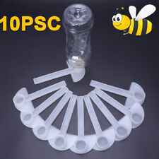 10pcs Beekeeping Bees Plastic Feeder Watering Honey Feeders Water Drink Lh