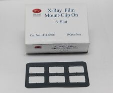 Dental Universal X-ray Film Mount Frames Size 2 - Clip On 6 Slot 100 Pcbox