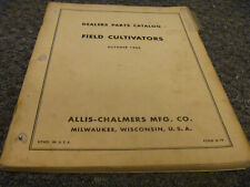 Allis Chalmers Spring Coil Shank Field Cultivators Parts Catalog Manual