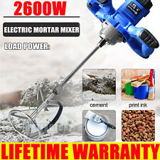 Portable Electric Concrete Cement Mixer Machine Drywall Mortar Handheld 6 Speed