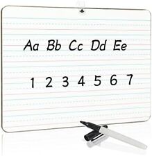 Dry Erase Lapboard Portable Learning Board Double Sided Linedblank Writeboard