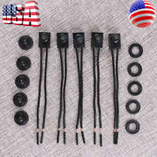 5pcs 12v Waterproof Push-button On-off Switch With 4 Leads For Motorcyclecar