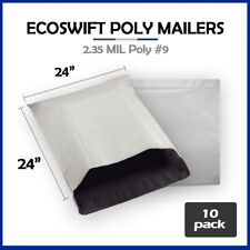 10 24x24 Ecoswift Poly Mailers Large Plastic Envelopes Shipping Bags 2.35mil