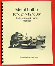 10 X 24-12 X 36 Metal Lathe Owners Parts Manual-jetencogrizzlymsc 0770