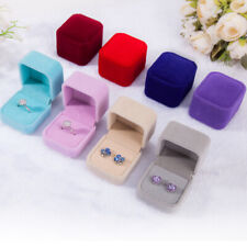 Wholesale Jewelry Ring Earring Packaging Boxes Velvet Gift Box Wedding Proposal