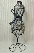 Wire Dress Form Mannequin Vintage Frame 12 Display Shabby Chic Cottagecore