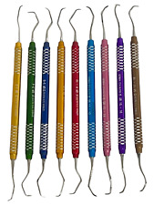 German Set Of 9 Pcs Periodontal Gracey Curettes Kit Dental Surgical Instruments