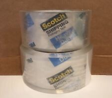 X2 3m Scotch Heavy Duty Packaging Tape 1.88 In X 54.6 Yd 2 Roll Lot New