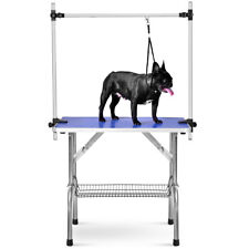 36 Pet Grooming Table Adjustable Two Arms Heavy Duty Table For Dog Cat Foldable