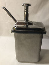 Vintage Syrup Soda Fountain Ice Cream Stainless Dispenser Pump Strawberry Flavor