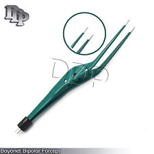 Bayonet Bipolar Forceps 8 Green Electrosurgical Instruments El-046
