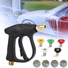 14 High Pressure Washer Gun 3000 Psi Car Wash Foam Spray Short Wand Nozzle