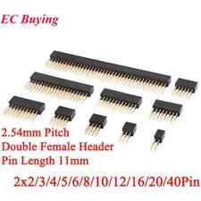Long Pins Female Double Row Pin Header Socket Connector 10pcs Various