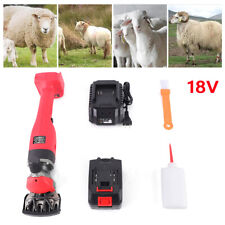 Electric Shearing Machine 300w 18v Cordless Sheep Goat Wool Clipper Shear 2 Gear